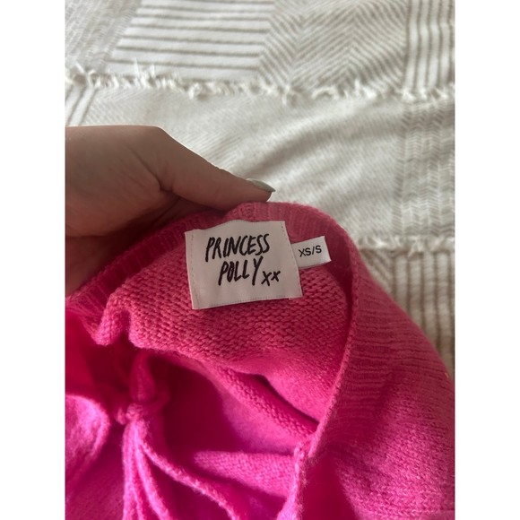 Princess Polly Knit Halter Blair Mini Dress In Hot Pink - Picture 6 of 6